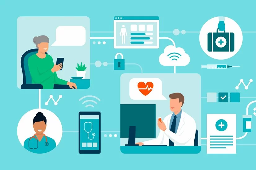 Digitalisierung im Gesundheitswesen, Illustration