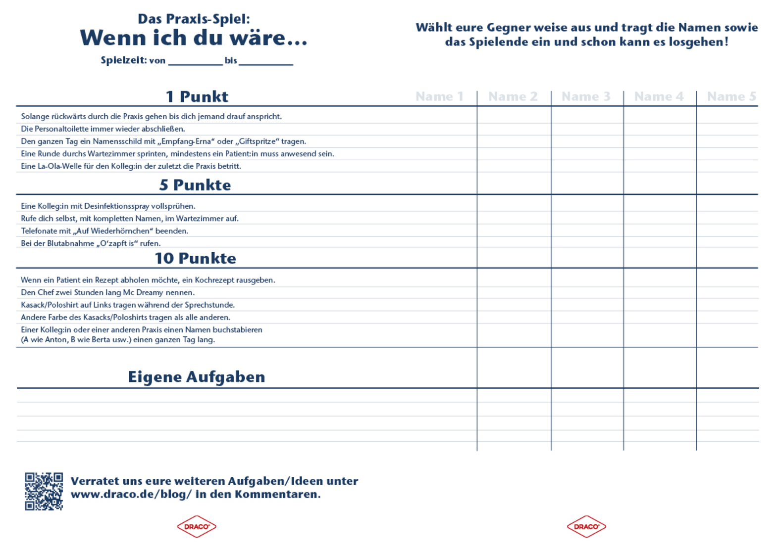 Das PraxisSpiel für MFA Wenn ich du wäre...