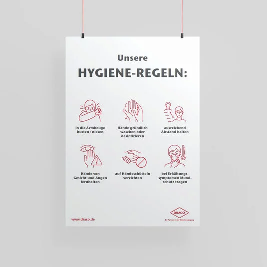 Plakat: Hygieneregeln