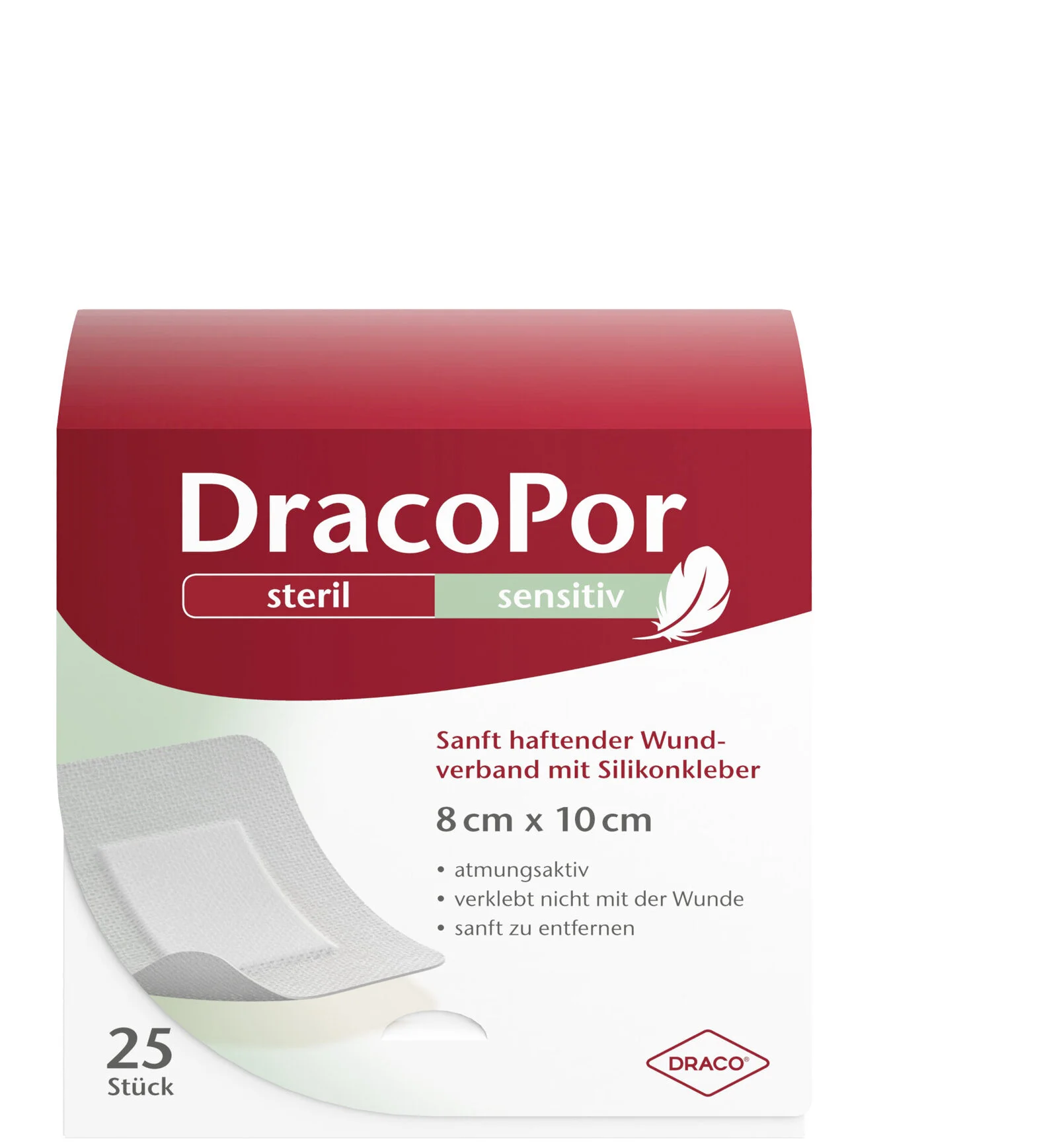 DracoPor sensitiv 8x10, 25 Stk. Ärztepackung