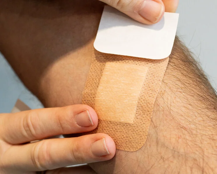 Pflaster steril, DracoPor hautfarben wird aufgebracht Das Pflaster-Sortiment von Draco