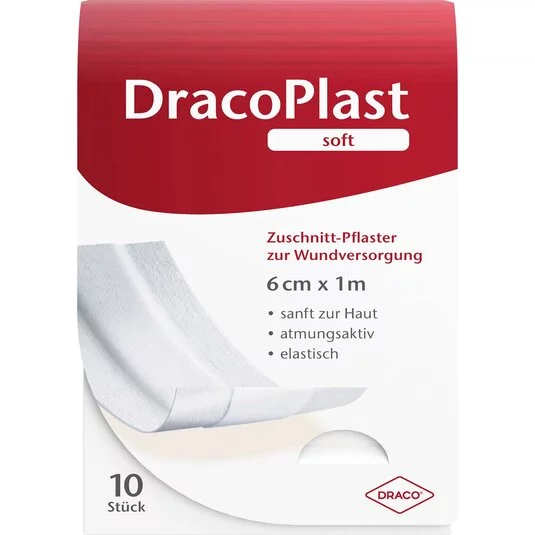 Verpackung DracoPlast soft Zuschnitt-Pflaster weiss 1m
