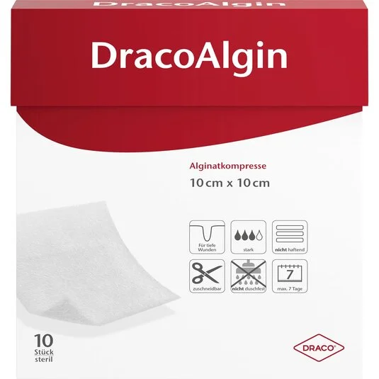 Dracoalgin Alginat Wundauflagen Packshot