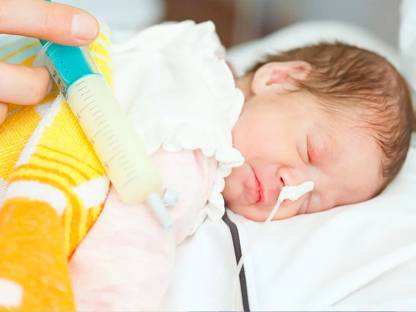 Enterale Ernährung: Baby mit Sonde