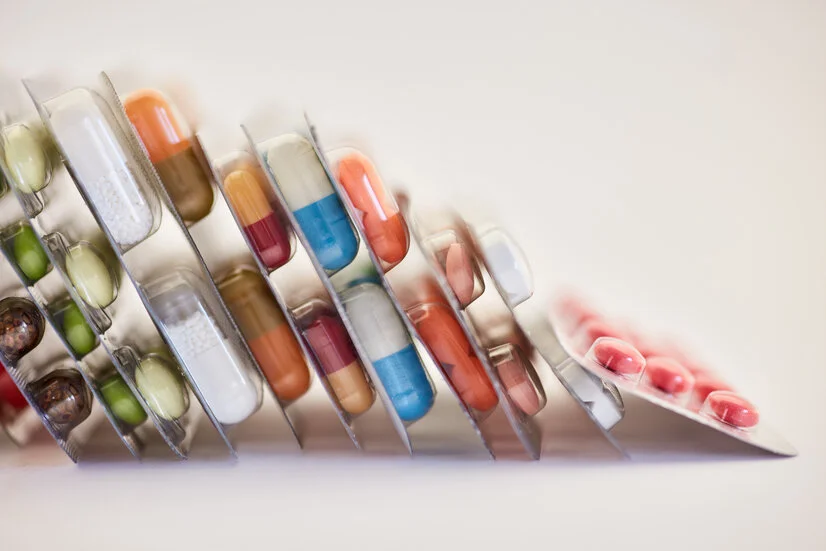Medikamente, Arzneimittel in Blisterverpackungen