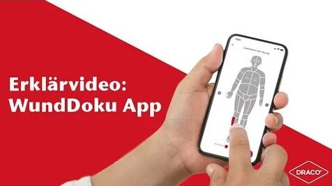 Videovorschau der DRACO® WundDoku App: komfortabel Wunden all Ihrer Patienten in standardisiertem Format dokumentieren.