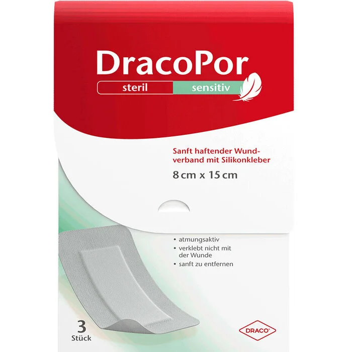 DracoPor Steril Sensitiv 8cmx15cm  