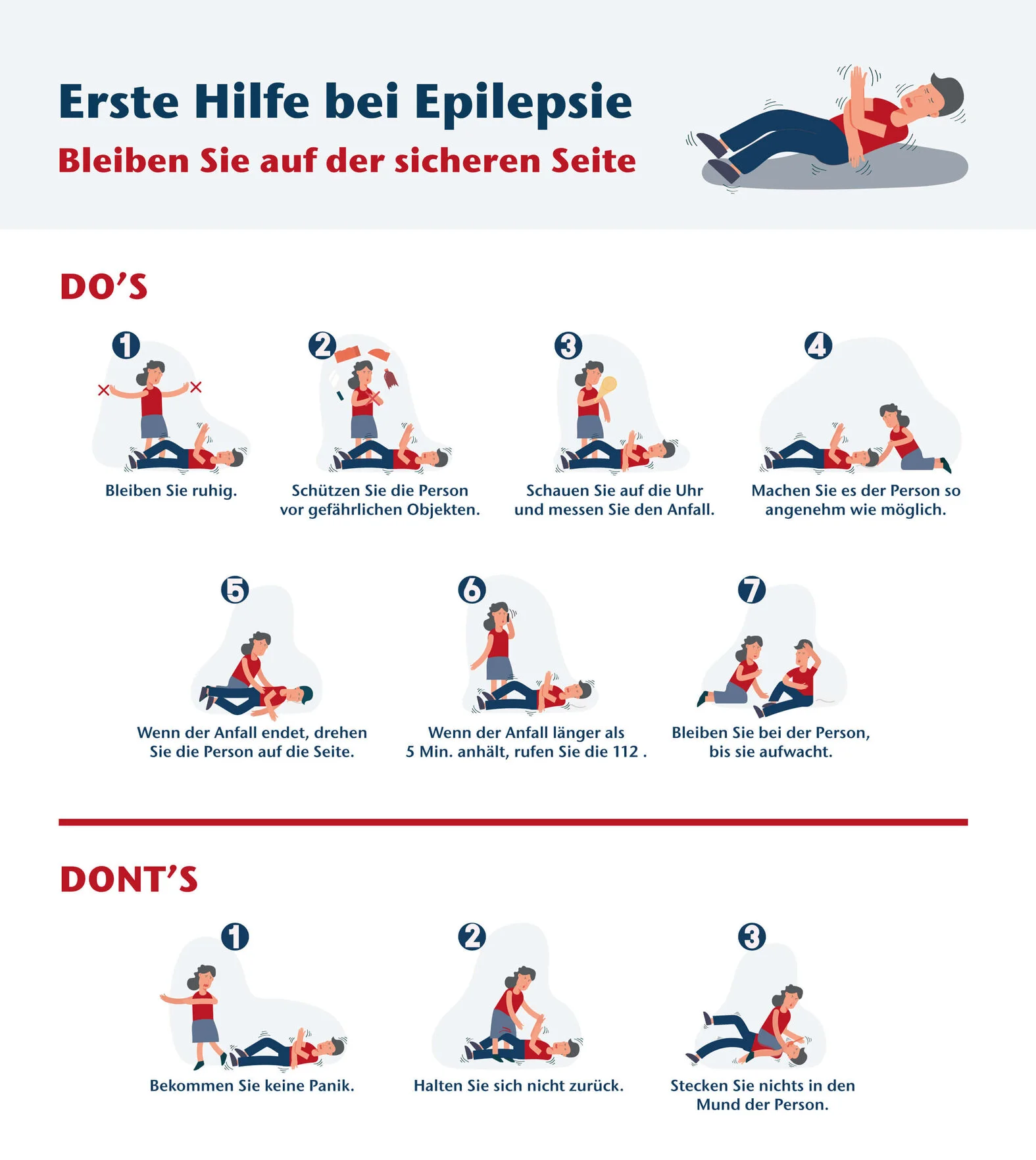 Epilepsie: Was tun bei einem Krampfanfall?