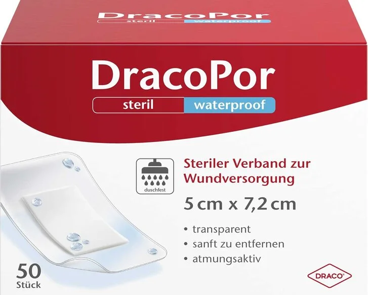 DracoPor Steril Waterproof 5cmx7,2cm 