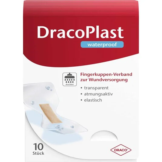10er Pack DracoPlast - Fingerkuppenverband, wasserfest