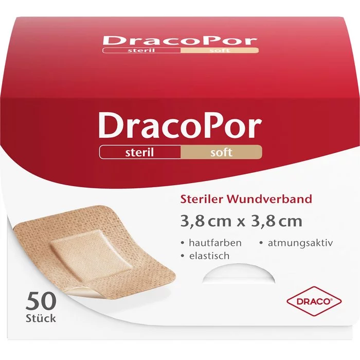 DracoPor Steril Soft 3,8cmx3,8cm