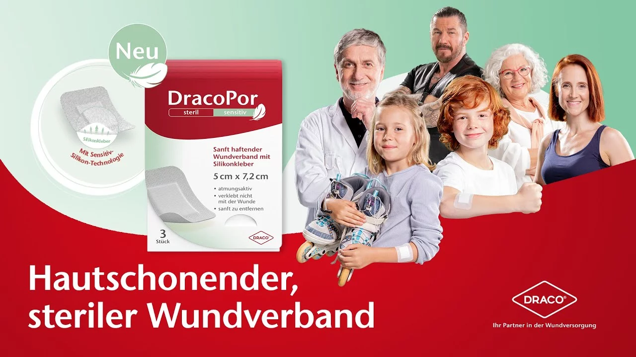 Video: Dracopor sensitiv mit Silikonkleber