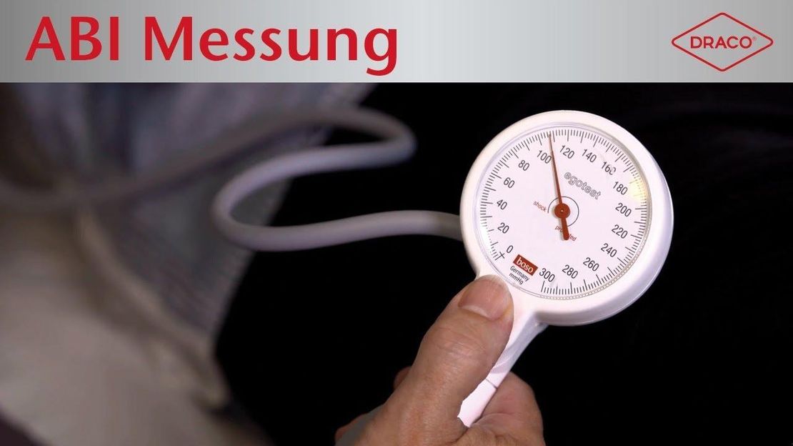 Video: ABI Messung, Diagnose von Durchblutungsstörungen mit Knöchel-Arm-Index